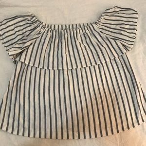 LIKE NEW Banana Republic off-should top SZ L